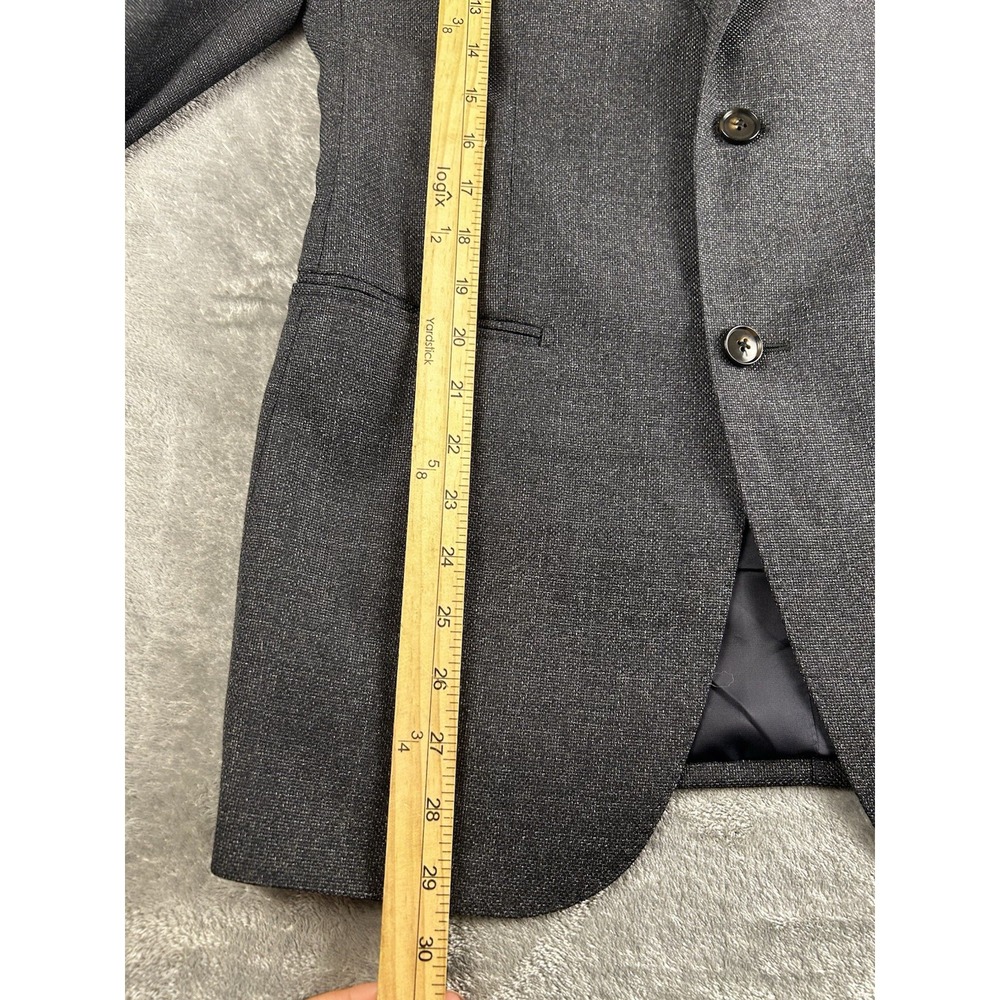 Suitsupply Napoli Suit 46 32R Charcoal Gray Reda 1865 Wool Slim Fit Italy 2Pc - Picture 3 of 14